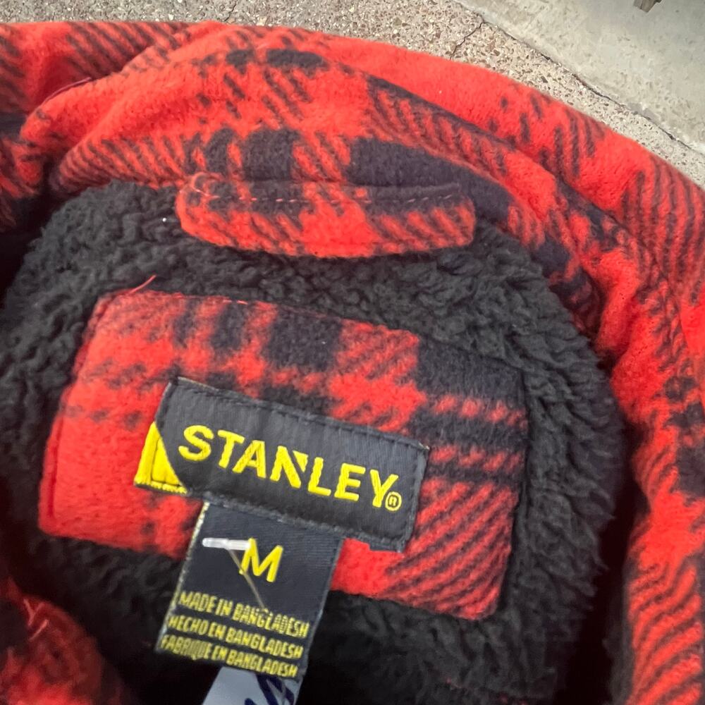 Stanley Workwear Insulated  Orange and Black Plaid Shirt M - Picture 3 of 9